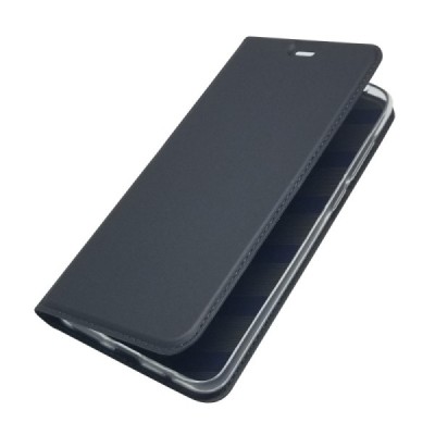 „Dux Ducis“ Skin серии Nokia 5.1 Plus (2018) чёрный кожаный чехол-книжка | Vacins.lv