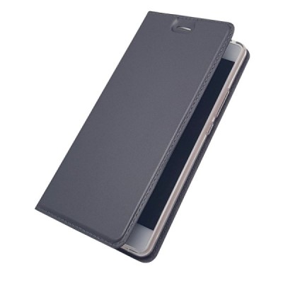 „Dux Ducis“ Skin серии Huawei P9 Lite (Huawei Ascend P9 Lite, Huawei G9 Lite) чёрный кожаный чехол-книжка | Vacins.lv