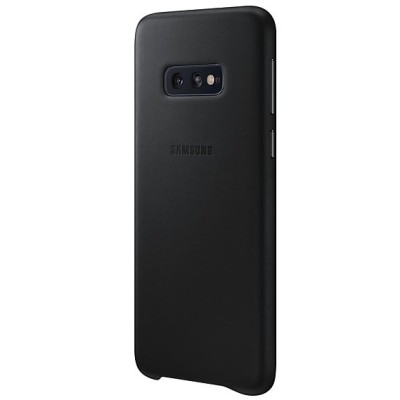 Samsung Galaxy S10e (G970) Leather Cover чёрный кожаный чехол | Vacins.lv