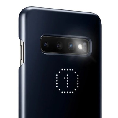 Samsung Galaxy S10+ (G975) Led Cover черный пластиковый чехол | Vacins.lv