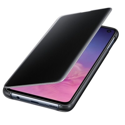 Samsung Galaxy S10e (G970) оригинальный Clear View Standing Cover открываемый чёрный кожаный чехол - книжка | Vacins.lv