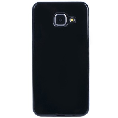 Samsung Galaxy A3 (2016) A310 „Bullet“ cieta silikona (TPU) melns apvalks / vacins.lv