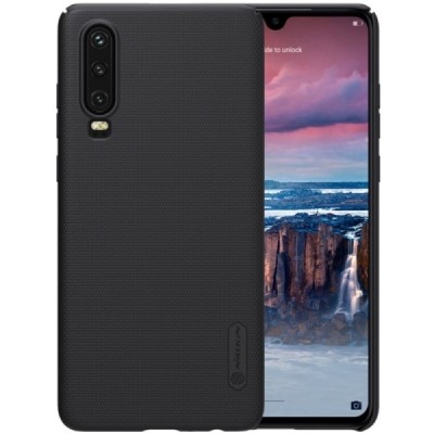 Nillkin Frosted Shield Huawei P30 черный пластиковый чехол | Vacins.lv