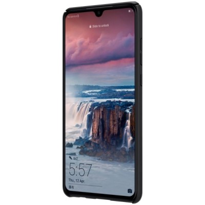 Nillkin Frosted Shield Huawei P30 черный пластиковый чехол | Vacins.lv