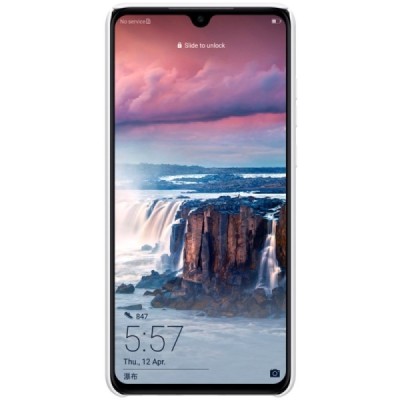Nillkin Frosted Shield Huawei P30 белый пластиковый чехол | Vacins.lv
