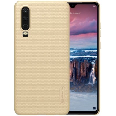Nillkin Frosted Shield Huawei P30 золотой пластиковый чехол | Vacins.lv