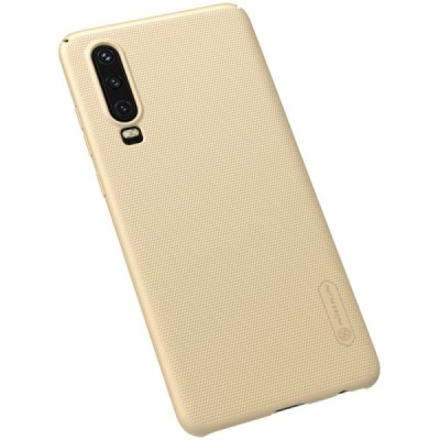 Nillkin Frosted Shield Huawei P30 золотой пластиковый чехол | Vacins.lv