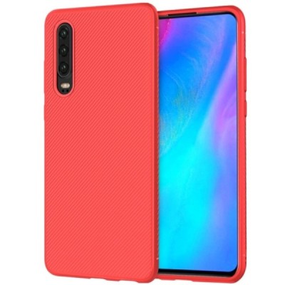 Huawei P30 „Lenuo“ твердый силиконовый чехол из TPU красного цвета | Vacins.lv