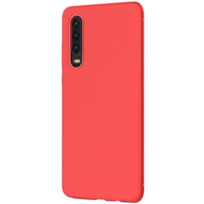 Huawei P30 „Lenuo“ твердый силиконовый чехол из TPU красного цвета | Vacins.lv