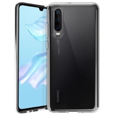 Huawei P30 самый тонкий в мире чехол из прозрачного твердого силикона TPU | Vacins.lv