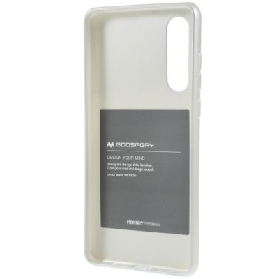 Huawei P30 Mercury sudrabs cieta silikona (TPU) apvalks / vacins.lv