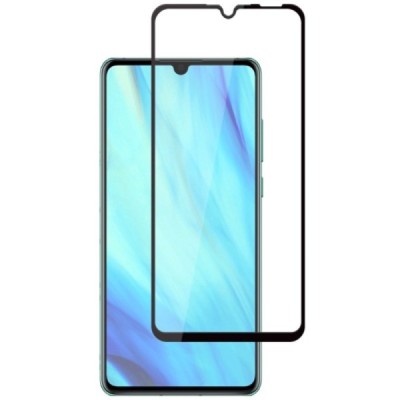 Huawei P30 „Mocolo“ 9H Tempered Glass усиленная защита, черное защитное стекло с полным покрытием толщиной 0,2 мм | Vacins.lv
