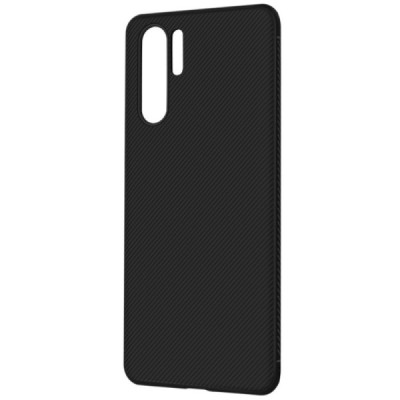 Huawei P30 Pro „Lenuo“ cieta silikona (TPU) melns apvalks / vacins.lv