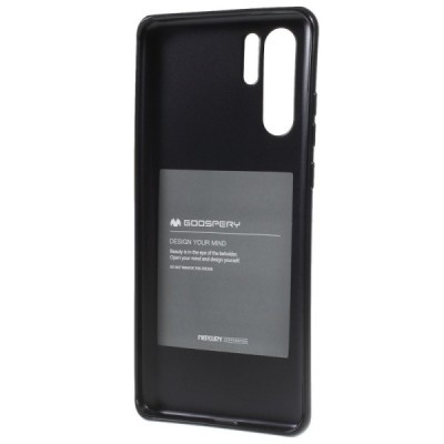 Huawei P30 Pro Mercury melns cieta silikona (TPU) apvalks / vacins.lv