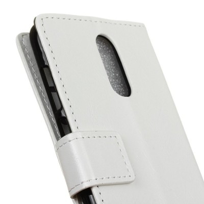 Nokia 3.1 Plus (2018) открываемый белый кожаный чехол - книжка | Vacins.lv