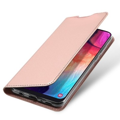 „Dux Ducis“ Skin серии Samsung Galaxy A50 A505F (A50s A507F, A30s A307F) розовый кожаный чехол-книжка | Vacins.lv