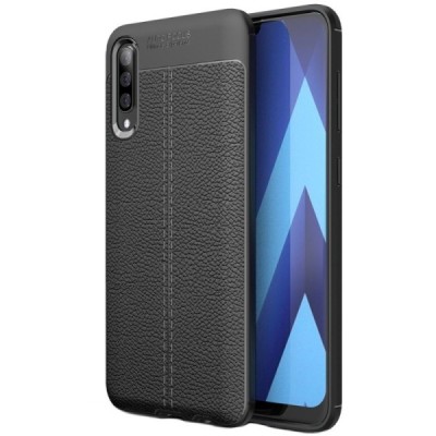 Samsung Galaxy A50 A505F (A50s A507F, A30s A307F) „FOCUS“ твердый силиконовый чехол из TPU чёрный | Vacins.lv