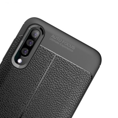 Samsung Galaxy A50 A505F (A50s A507F, A30s A307F „FOCUS“ cieta silikona (TPU) melns apvalks / vacins.lv
