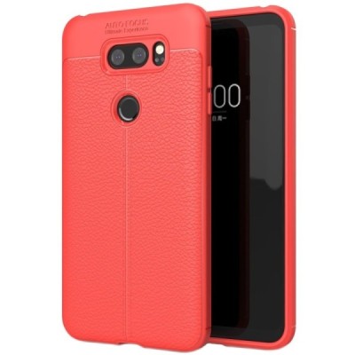 LG V30 (H930) „FOCUS“ твердый силиконовый чехол из TPU красный | Vacins.lv