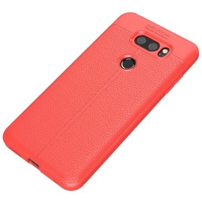 LG V30 (H930) „FOCUS“ твердый силиконовый чехол из TPU красный | Vacins.lv