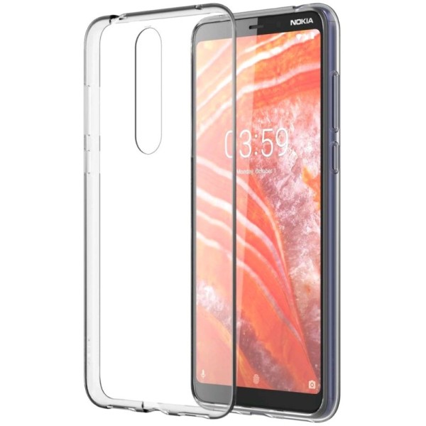 Твердый силиконовый чехол (TPU) – прозрачный (Nokia 3.1 Plus 2018)