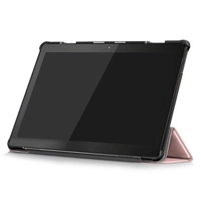Lenovo Tab M10 10.1" (TB-X605F) розовый кожаный чехол-книжка (складной) | Vacins.lv
