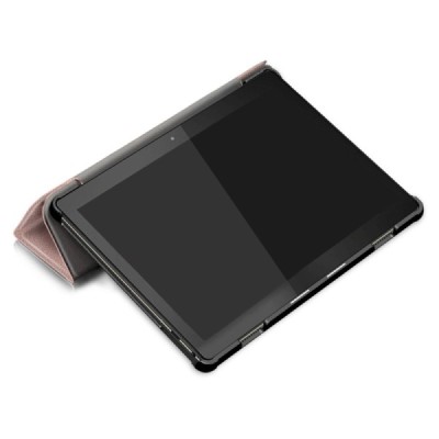Lenovo Tab M10 10.1" (TB-X605F) розовый кожаный чехол-книжка (складной) | Vacins.lv