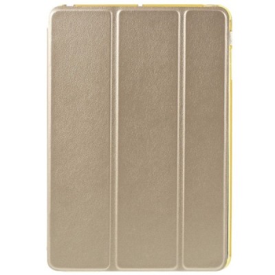 Apple iPad Mini 1 / 2 / 3 atvēramais zelta ādas maciņš / Vacins.lv