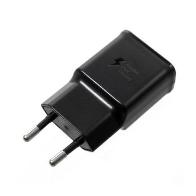 Origināls „Samsung“ Adaptive Fast Charge melns tīkla lādētājs EP-TA200EBE | Vacins.lv