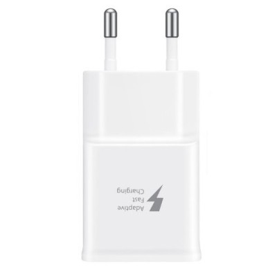 Origināls „Samsung“ Adaptive Fast Charge balts tīkla lādētājs EP-TA200EWE | Vacins.lv