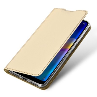 Xiaomi Redmi 7 „Dux Ducis“ Skin sērijas zelta ādas atvērams maciņš / Vacins.lv