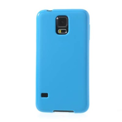 Samsung Galaxy S5 (S5 Neo) Jelly Case gaiši zils cieta silikona (TPU) futrālis / Vacins.lv