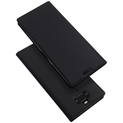 Sony Xperia 10 Plus (XA3 Ultra) „Dux Ducis“ Skin sērijas melns ādas atvērams maciņš / Vacins.lv