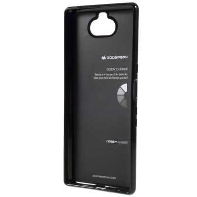 Sony Xperia 10 Plus (XA3 Ultra) Mercury твердый силиконовый чехол (TPU) - чёрный | Vacins.lv