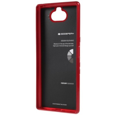 Sony Xperia 10 Plus (XA3 Ultra) Mercury sarkans cieta silikona (TPU) apvalks / vacins.lv
