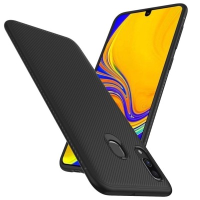 Samsung Galaxy A40 (A405F) „Lenuo“ твердый силиконовый чехол из TPU чёрного цвета | Vacins.lv
