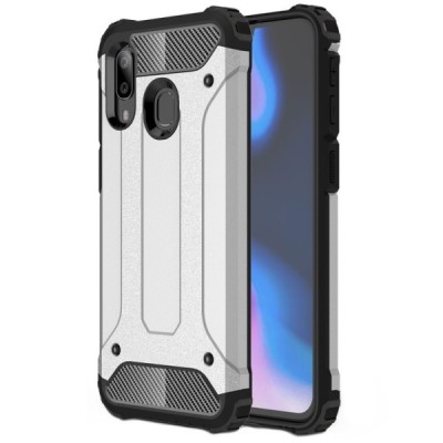 Pastiprinātas aizsardzības sudrabs Samsung Galaxy A40 (A405F) apvalks / Vacins.lv