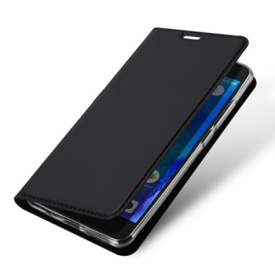 „Dux Ducis“ Skin серии Xiaomi Redmi Go чёрный кожаный чехол-книжка | Vacins.lv