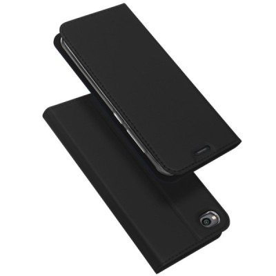 „Dux Ducis“ Skin серии Xiaomi Redmi Go чёрный кожаный чехол-книжка | Vacins.lv