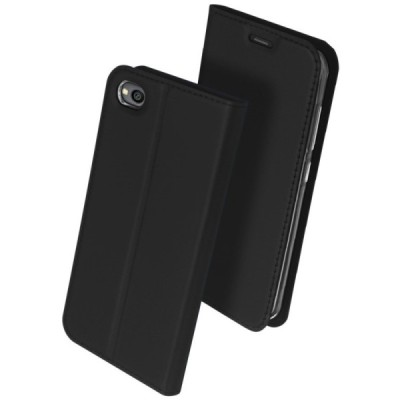 „Dux Ducis“ Skin серии Xiaomi Redmi Go чёрный кожаный чехол-книжка | Vacins.lv