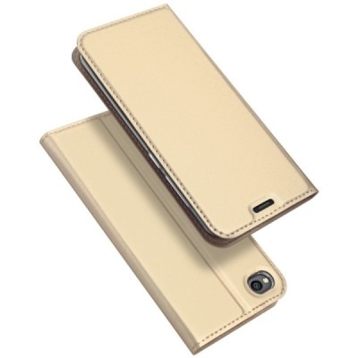 „Dux Ducis“ Skin серии Xiaomi Redmi Go золотой кожаный чехол-книжка | Vacins.lv