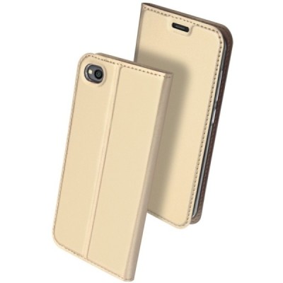 „Dux Ducis“ Skin серии Xiaomi Redmi Go золотой кожаный чехол-книжка | Vacins.lv