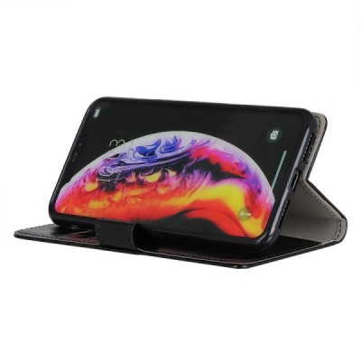 Xiaomi Redmi Go открываемый чёрный кожаный чехол - книжка | Vacins.lv