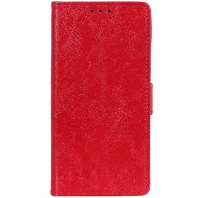Xiaomi Redmi Go открываемый красный кожаный чехол - книжка | Vacins.lv