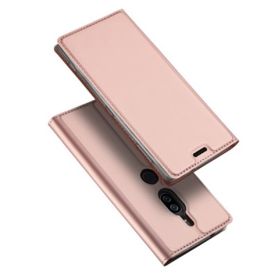 „Dux Ducis“ Skin серии Sony Xperia XZ2 Premium розовый кожаный чехол-книжка | Vacins.lv
