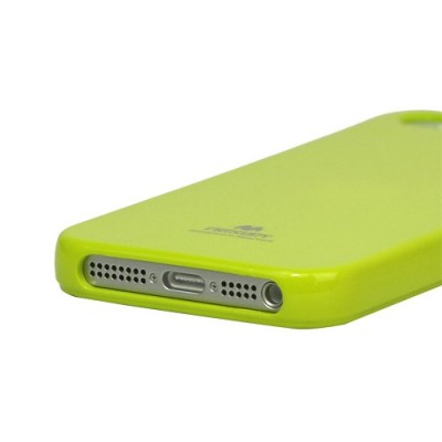 Apple iPhone 5, 5S Mercury Color zaļš cieta silikona (TPU) futrālis / Vacins.lv