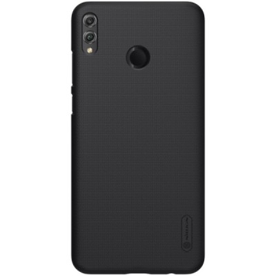 Huawei Honor 8X Nillkin Frosted Shield melns plastmasas apvalks / vacins.lv