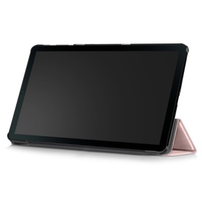 Samsung Galaxy Tab A 10.1 2019 (T515, T510) розовый кожаный чехол-книжка (складной) | Vacins.lv