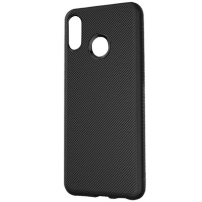Huawei Honor 8X „Lenuo“ cieta silikona (TPU) melns apvalks / vacins.lv