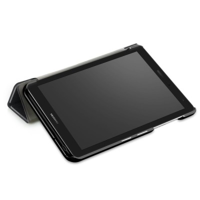 Huawei MediaPad T3 7.0'' 4G / 3G (BG2-U01) чёрныйй кожаный чехол-книжка (складной) | Vacins.lv